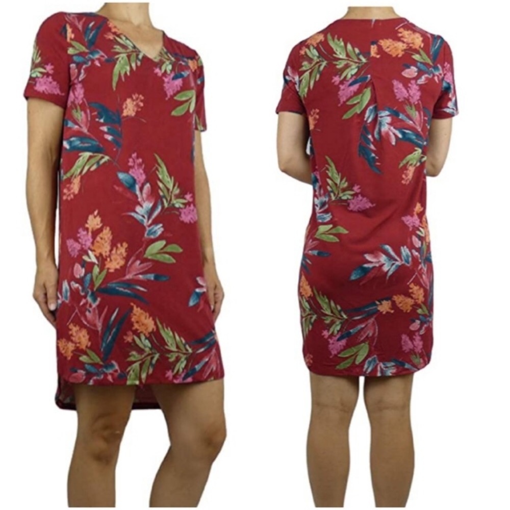 Women’s XL Floral red dress christian siriano NY